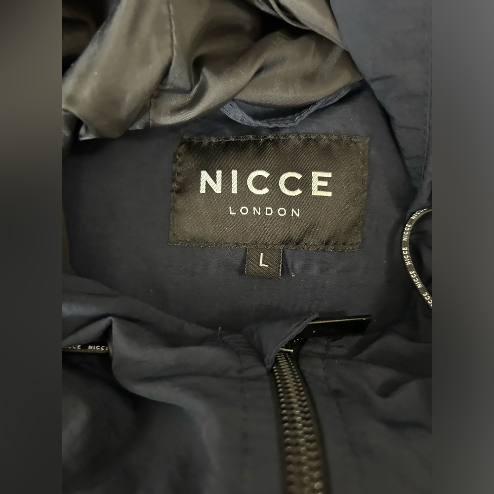 5/$25 Nicce London unisex hooded pullover windbreaker jacket large - Picture 6 of 14